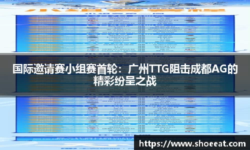 国际邀请赛小组赛首轮：广州TTG阻击成都AG的精彩纷呈之战
